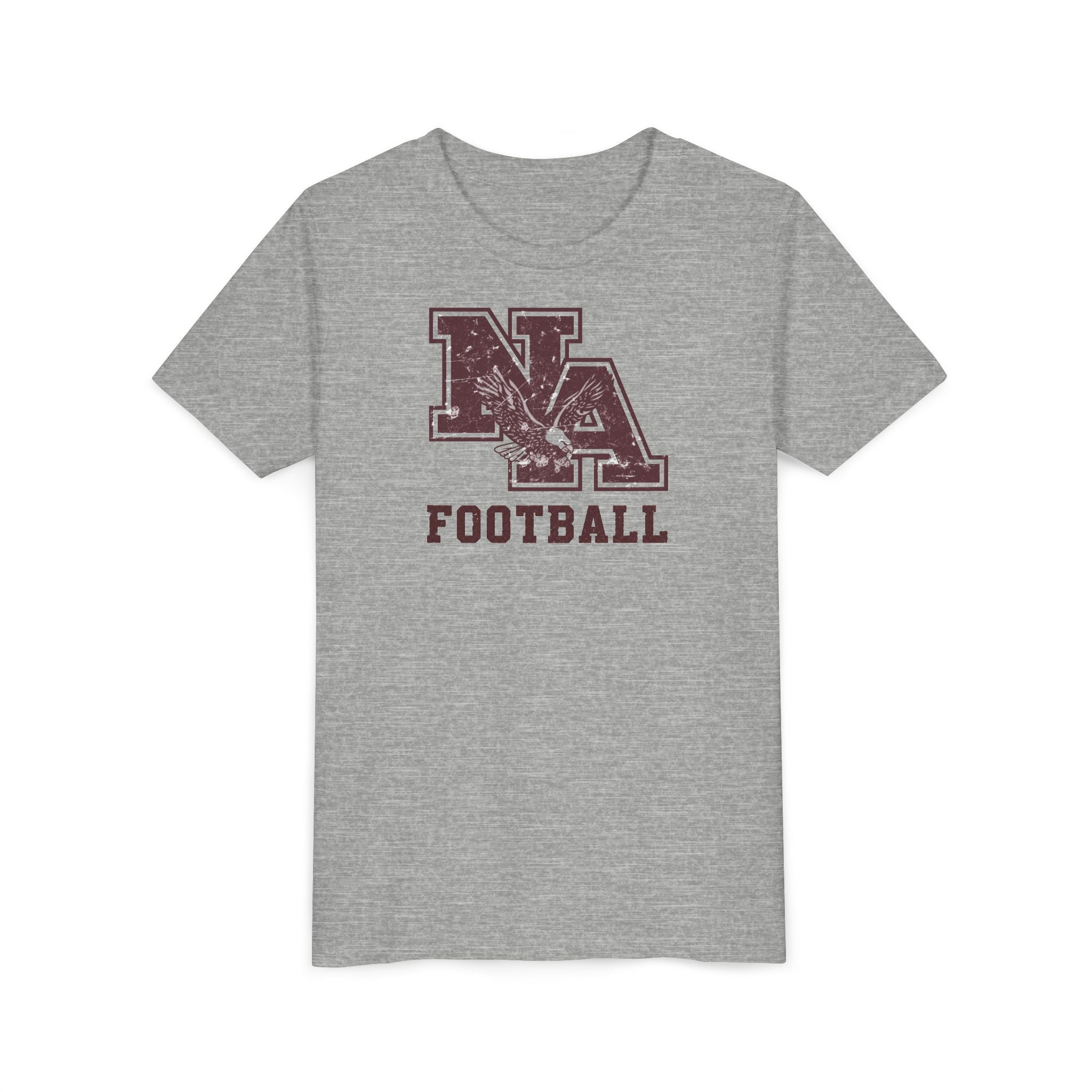 Youth New Albany Football Distressed Vintage Logo Graphic Short Sleeve Bella + Canvas Soft Tee