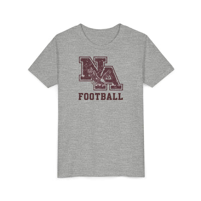 Youth New Albany Football Distressed Vintage Logo Graphic Short Sleeve Bella + Canvas Soft Tee