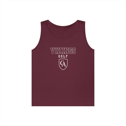 Adult Unisex Columbus Academy Vikings Golf Graphic Gildan Heavy Blend Cotton Tank