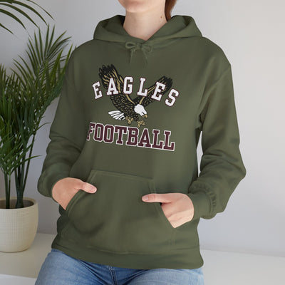 Adult Unisex Flying Football Eagle Graphic Hoodie