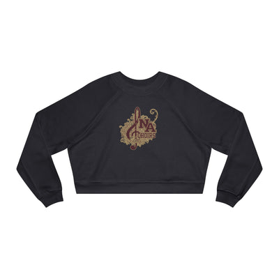 Women's Floral Medley Choirs Graphic Cropped Fleece Sweatshirt