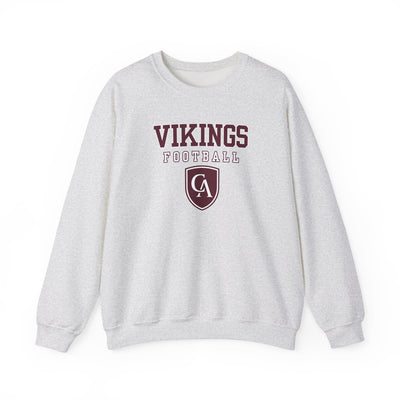 Adult Unisex Columbus Academy Vikings Football Graphic Gildan Heavy Blend Sweatshirt