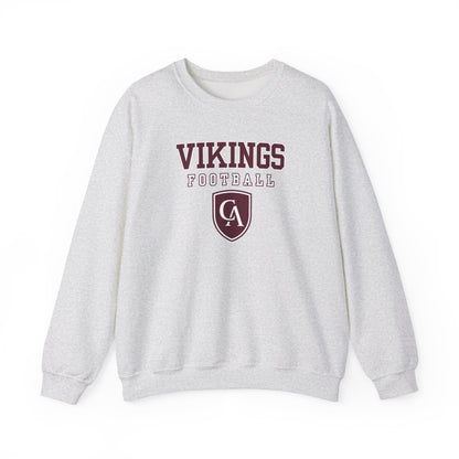 Adult Unisex Columbus Academy Vikings Football Graphic Gildan Heavy Blend Sweatshirt