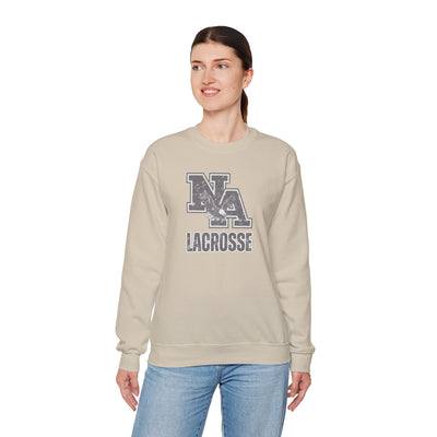 Adult Unisex Vintage Distressed Classic Logo Lacrosse Graphic Sweatshirt