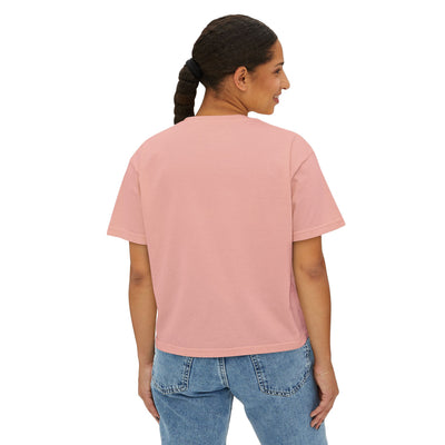 Women's New Albany Eagles Soccer Vintage Distressed Graphic Boxy Crop Short Sleeve Tee