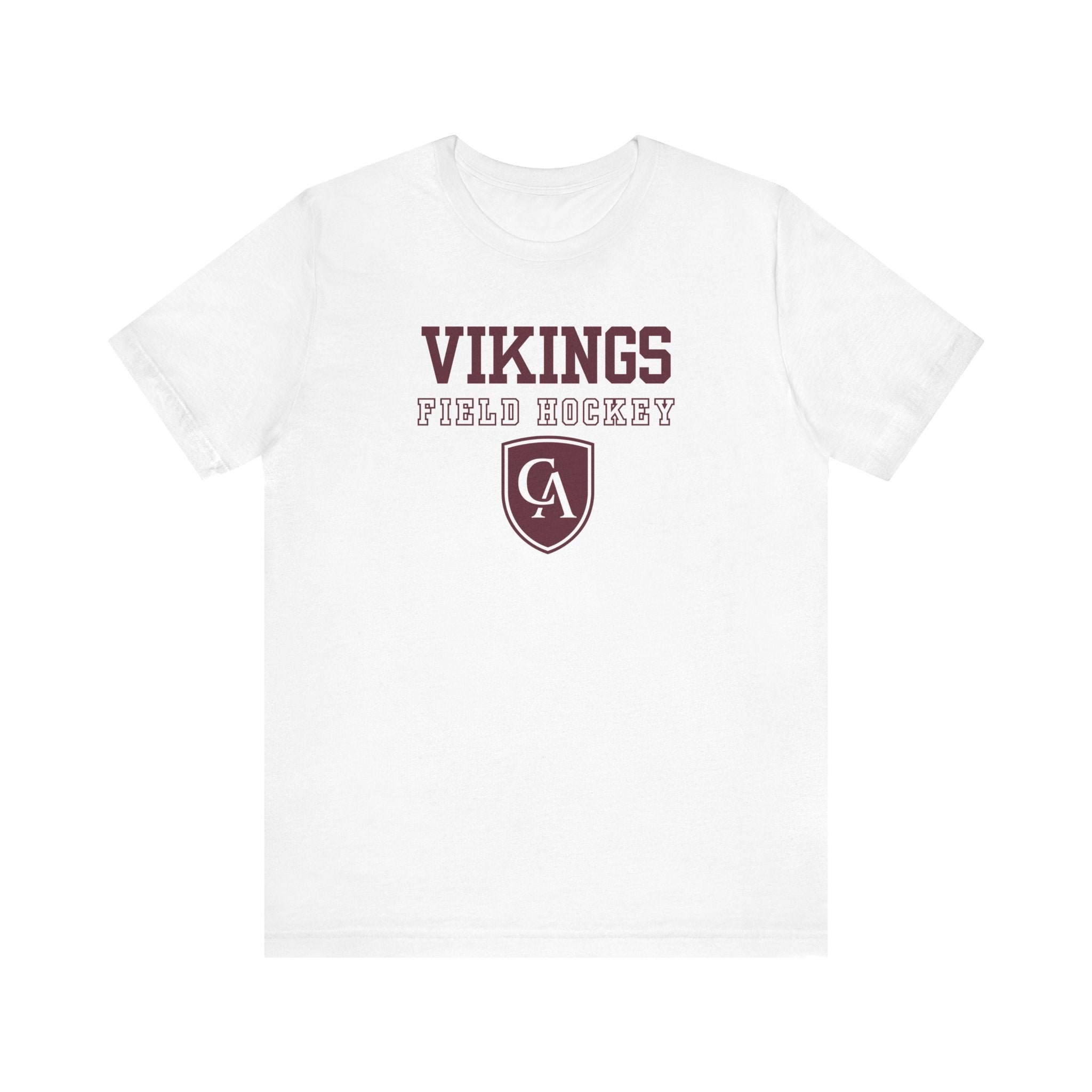 Adult Unisex Columbus Academy Vikings Field Hockey Graphic Short Sleeve Bella + Canvas Soft Tee