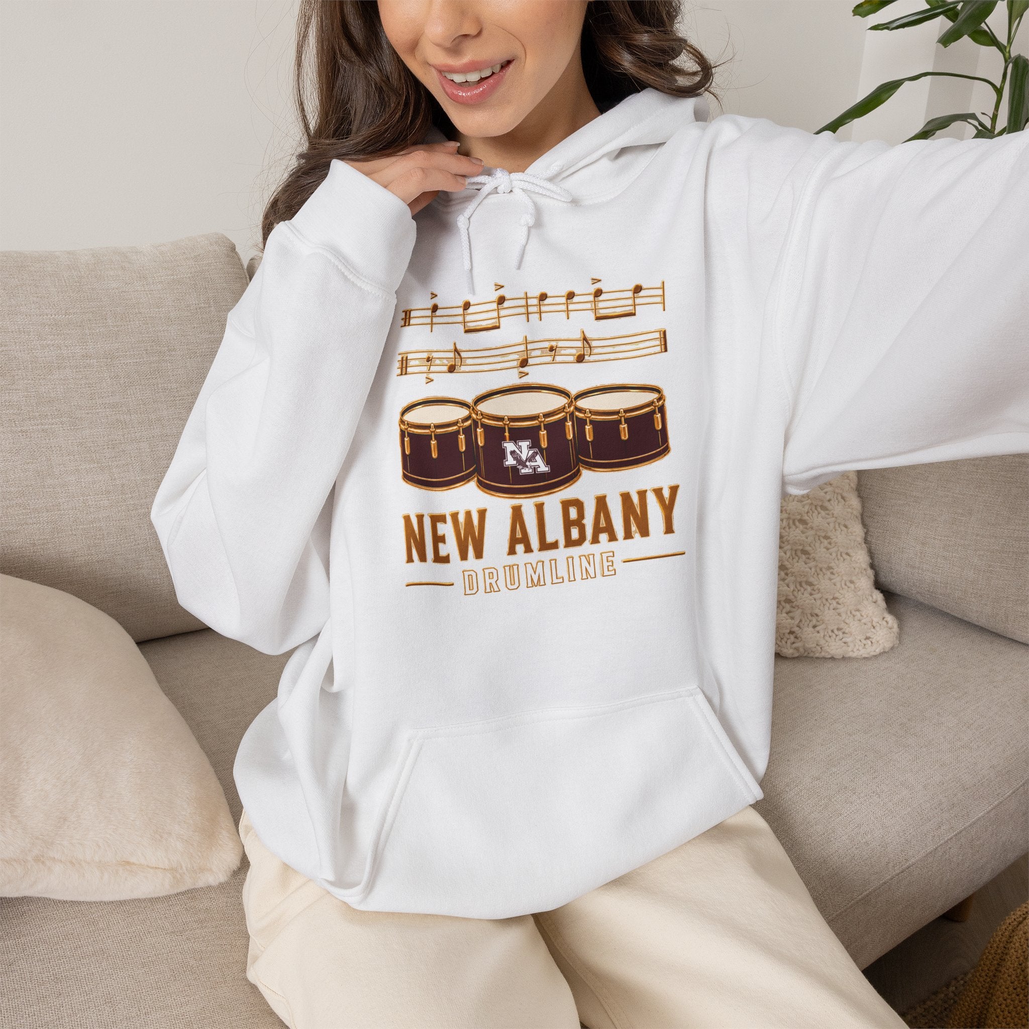 Adult Unisex New Albany Band Drumline Graphic Hoodie