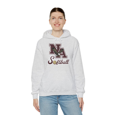 Adult Unisex NA Script Softball Graphic Hoodie