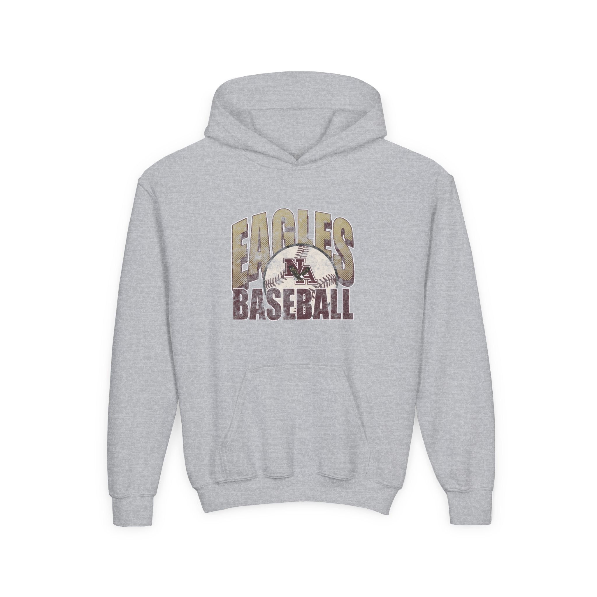 Youth New Albany Eagles Distressed Dugout Graphic Hoodie
