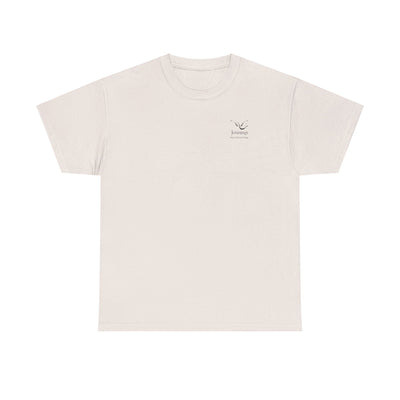Adult Unisex Heavy Cotton Short Sleeve Tee - Black Notre Dame Village Jennings Logo