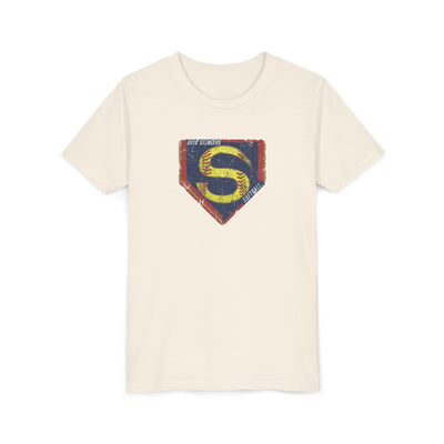 Youth Stingers Softball Distressed Logo Graphic Short Sleeve Bella + Canvas Soft Tee
