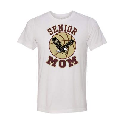 Adult Unisex Super Soft Senior Basketball Mom Short Sleeve Graphic Tee