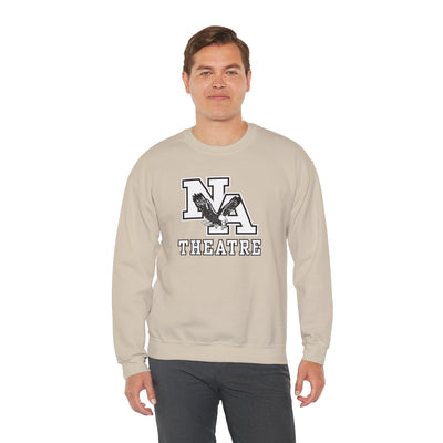 Adult Unisex White/Black Classic NA Theatre Logo Graphic Sweatshirt
