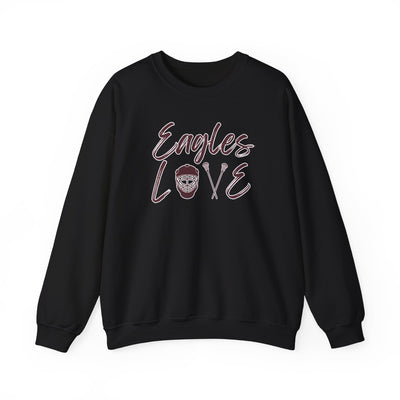 Adult Unisex Eagles Lacrosse Love Graphic Sweatshirt