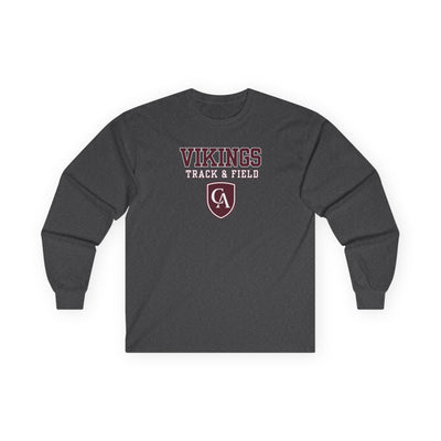 Adult Unisex Columbus Academy Vikings Track & Field Graphic Gildan Long Sleeve Tee