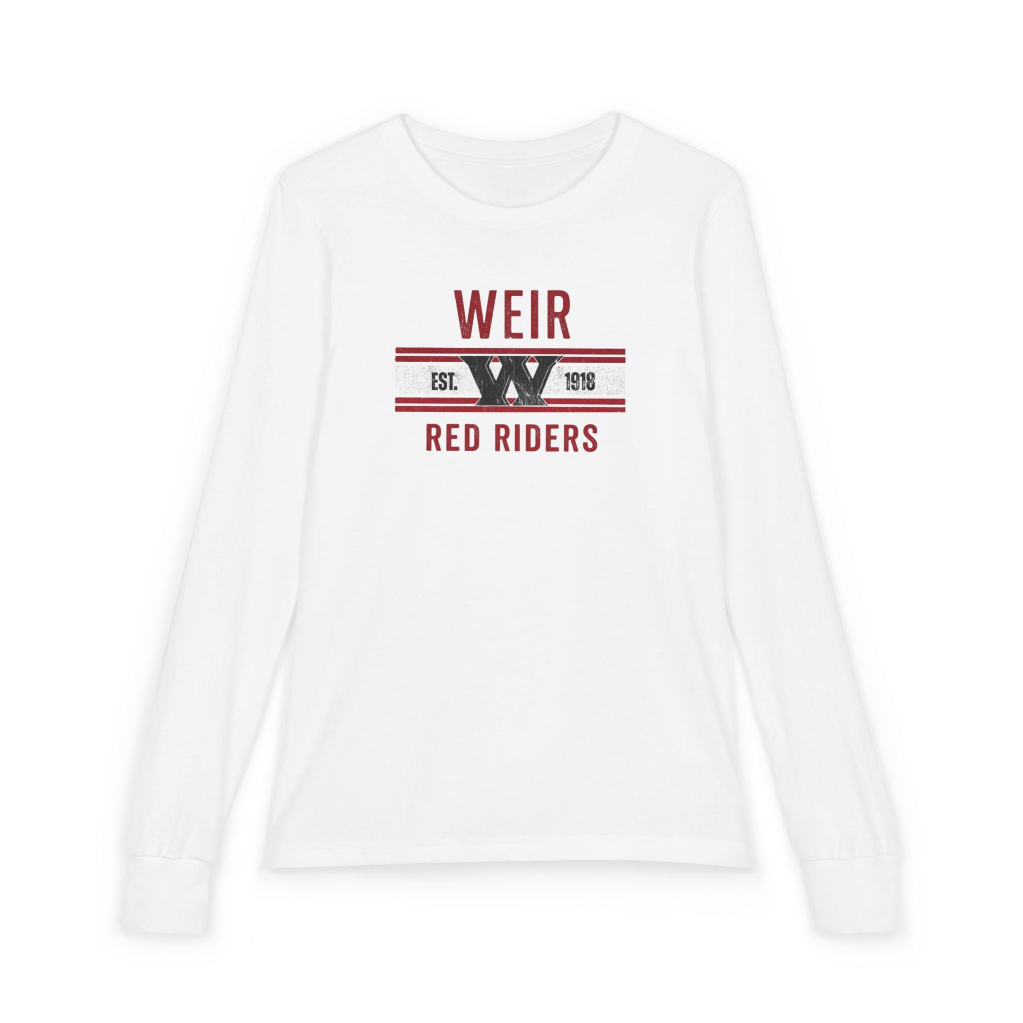 Youth Weirton Distressed Heritage Graphic Bella + Canvas Long Sleeve Soft Tee