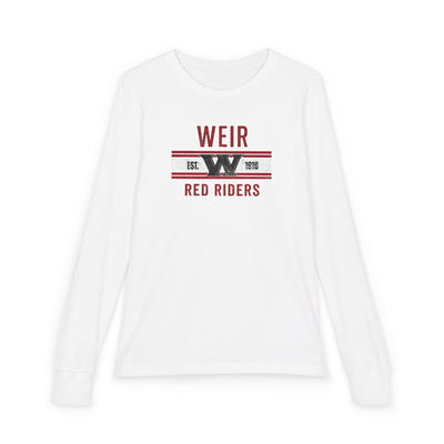 Youth Weirton Distressed Heritage Graphic Bella + Canvas Long Sleeve Soft Tee