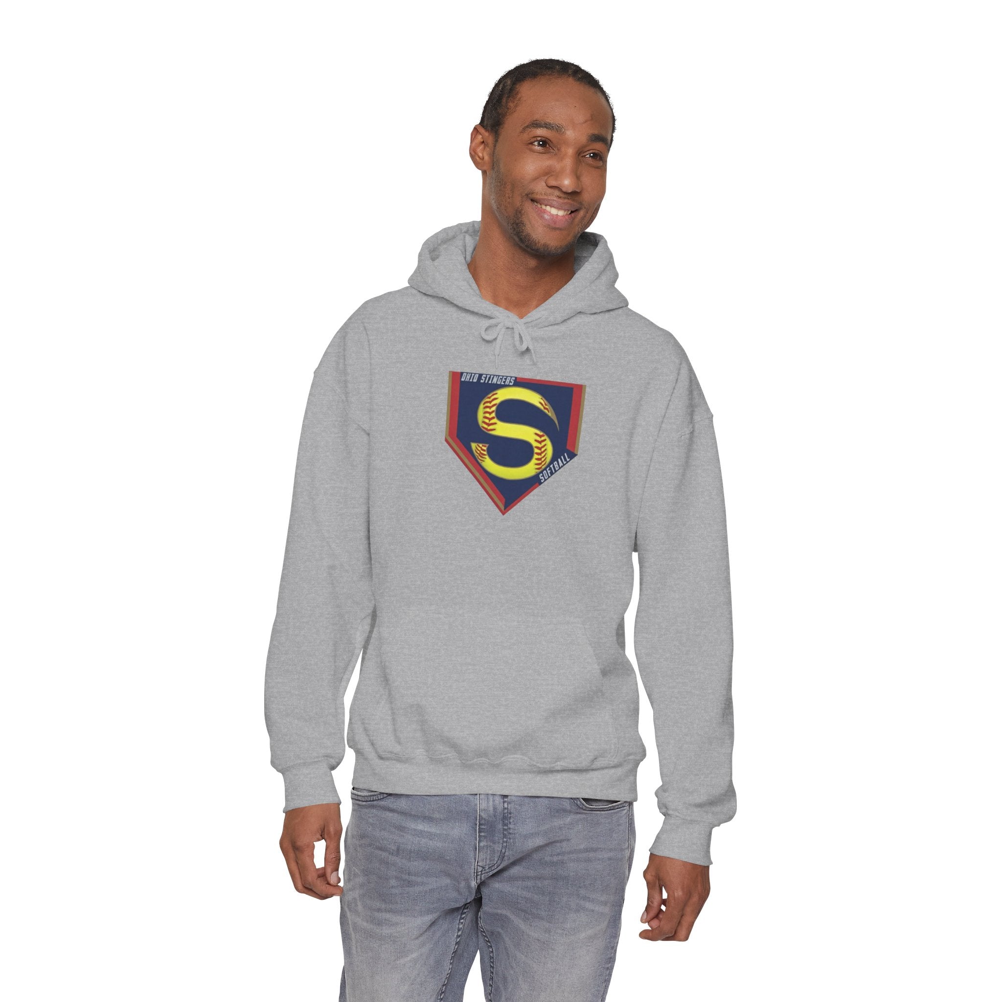 Adult Unisex Stingers Softball Logo Graphic Hoodie
