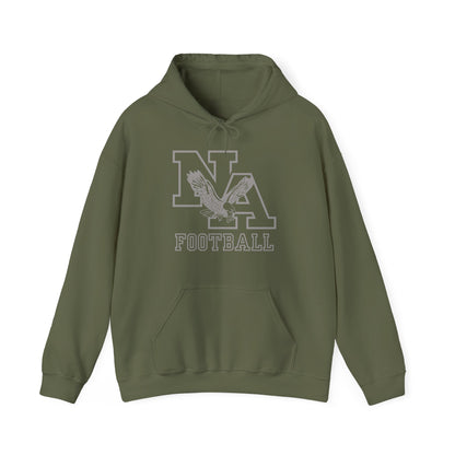 Adult Unisex New Albany Tonal Football Logo Graphic Hoodie