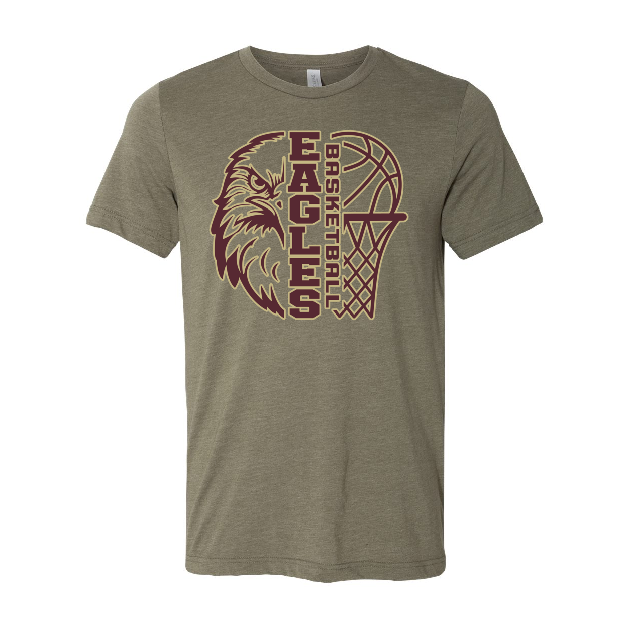 Adult Unisex Super Soft Epic Eagle Basketball Short Sleeve Graphic Tee