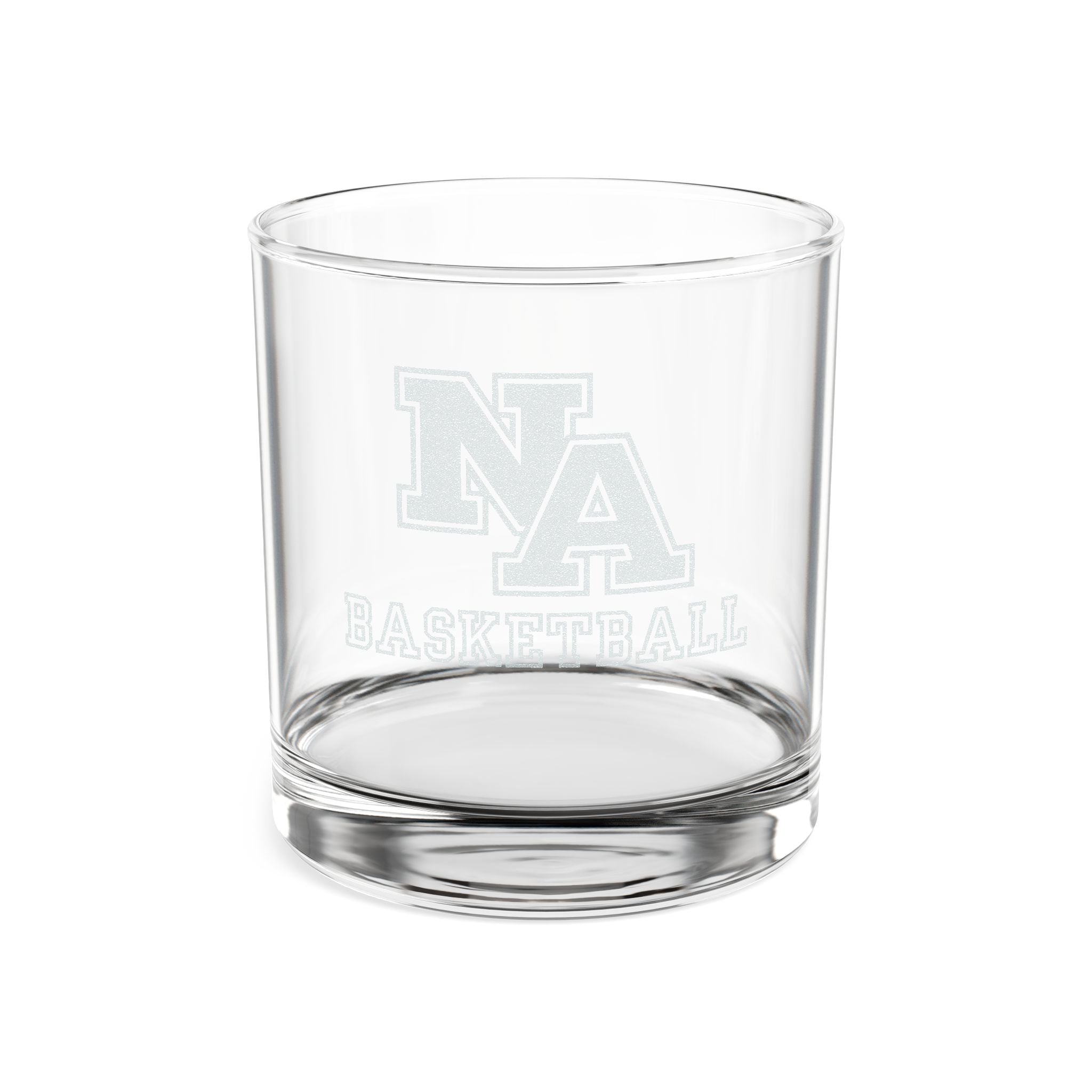 New Albany Eagles Basketball Classic Logo Engraved Rocks Glass