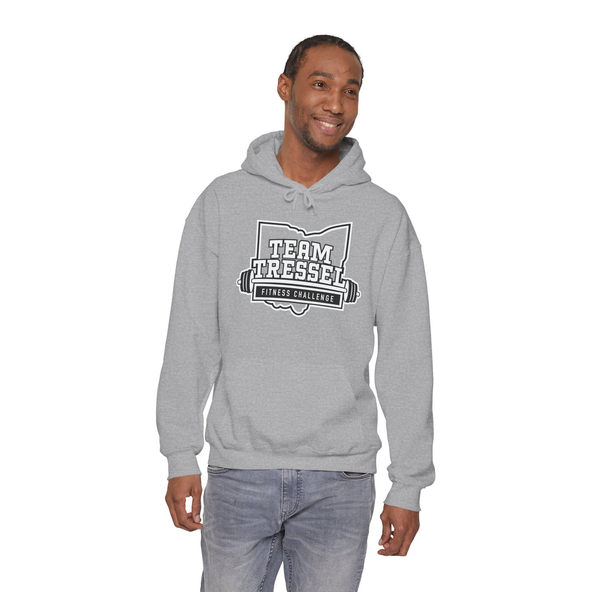 Adult Unisex Team Tressel Fitness Challenge Graphic Hoodie