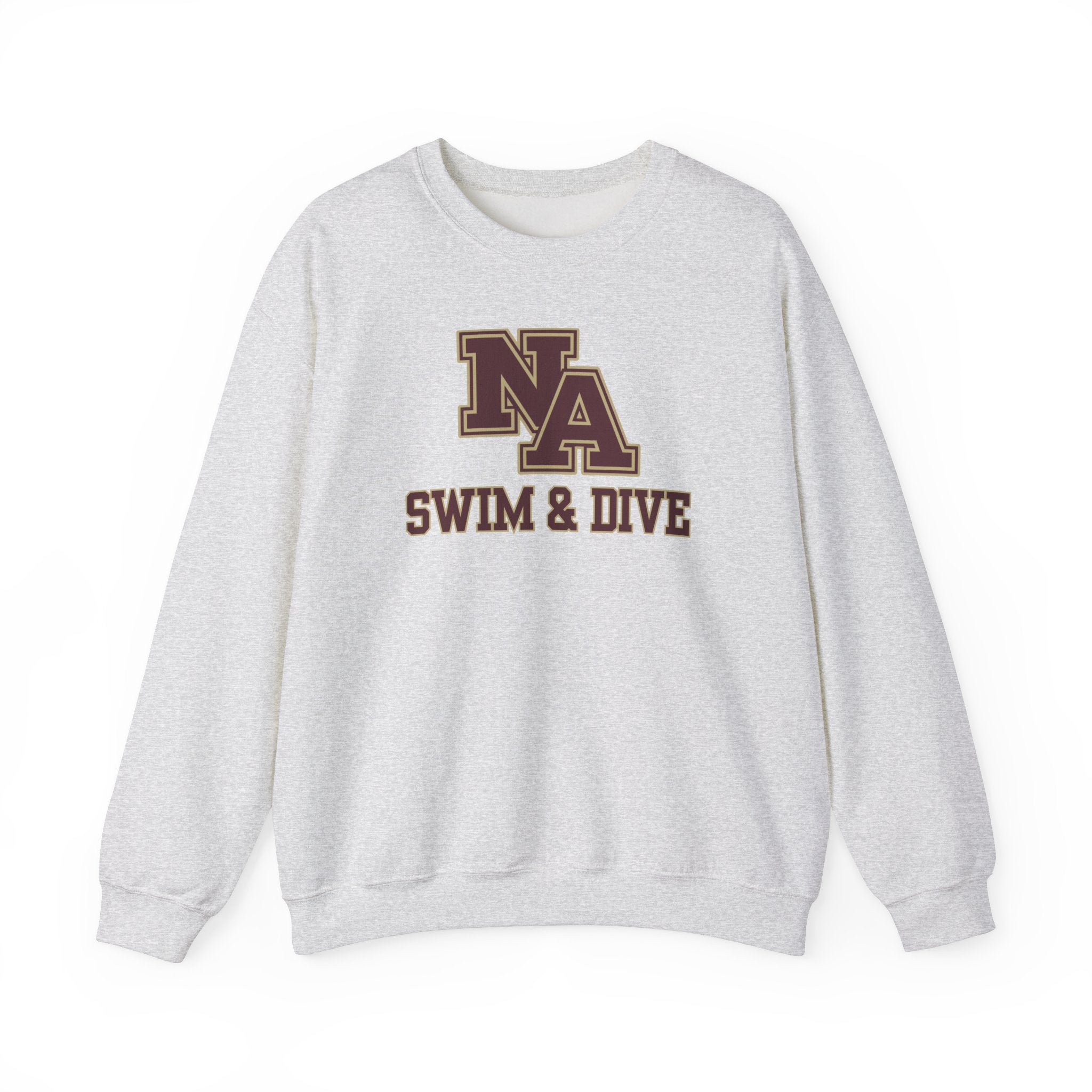 Adult Unisex Swim & Dive Classic Logo with Word Pool Back Graphic Sweatshirt