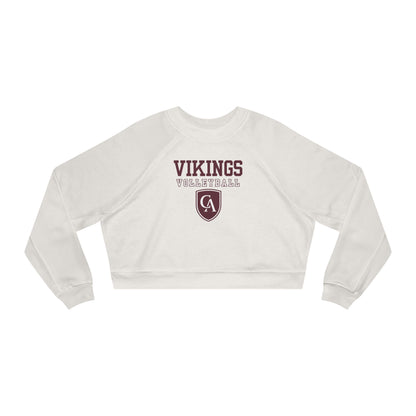 Women's Columbus Academy Volleyball Graphic Cropped Fleece Bella + Canvas Sweatshirt