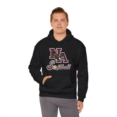 Adult Unisex NA Script Softball Graphic Hoodie