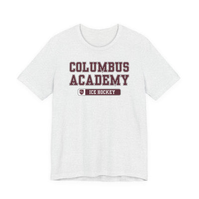 Adult Unisex Columbus Academy Ice Hockey Graphic Short Sleeve Bella + Canvas Soft Tee