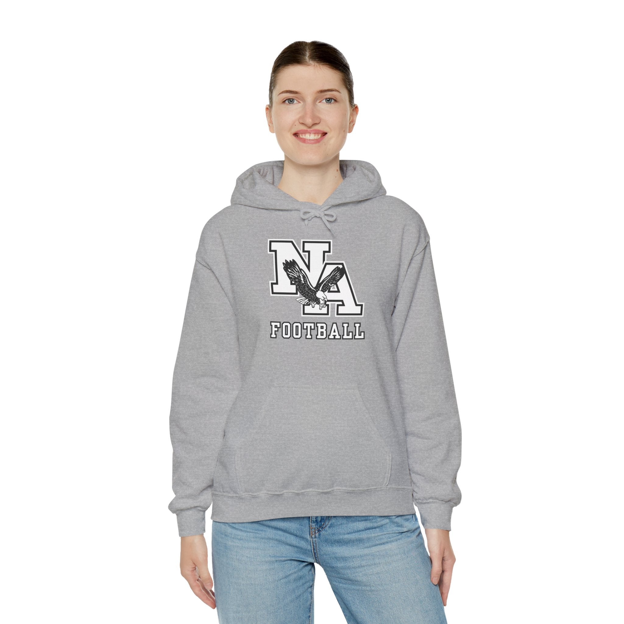 Adult Unisex Classic Logo White Football Graphic Hoodie