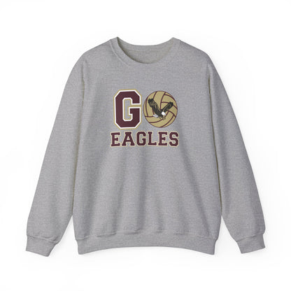 Adult Unisex Go Eagles Volleyball Graphic Sweatshirt - New Albany Eagles