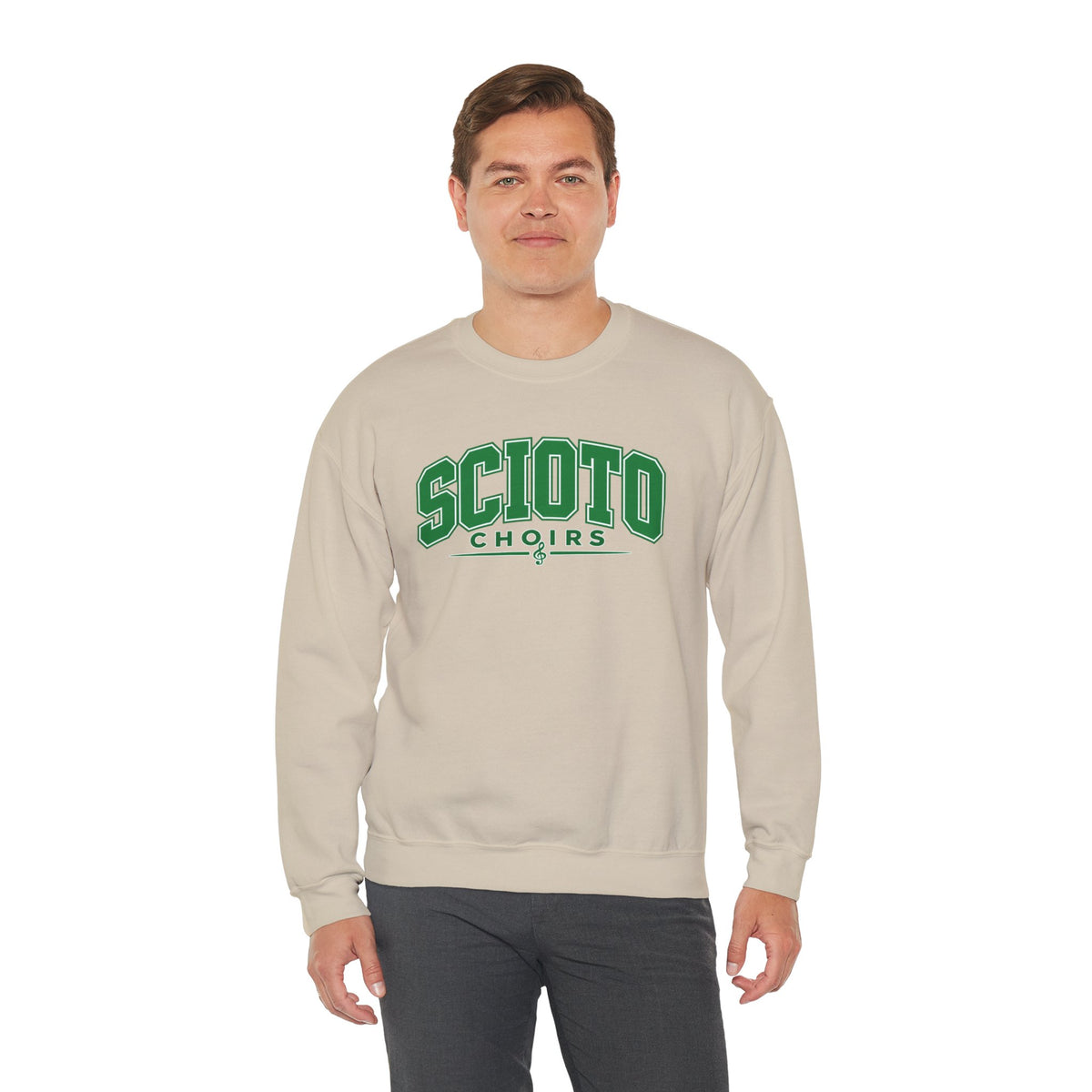 Adult Unisex Dublin Scioto Choirs Varsity Block Letter Graphic Sweatshirt