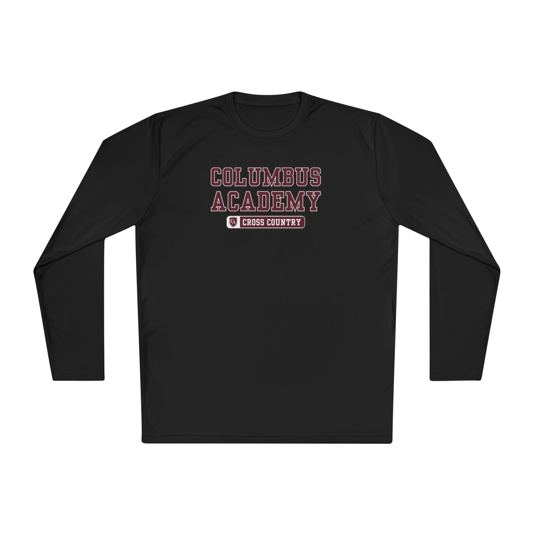Adult Unisex Columbus Academy Golf  Graphic Sport-Tek Competitor Performance Long Sleeve Tee