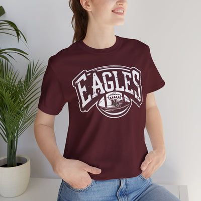 Adult Unisex New Albany Eagles Football Motion Graphic Short Sleeve Soft Tee