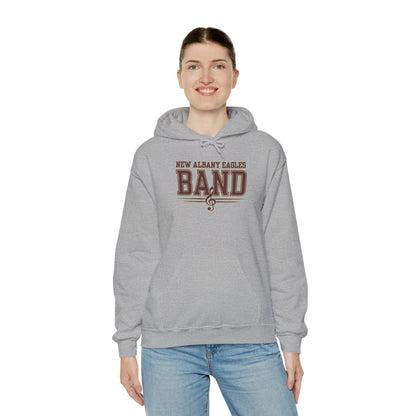 Adult Unisex New Albany Eagles Band Musical Note Graphic Hoodie