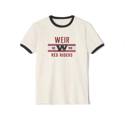 Adult Unisex Weirton Distressed Heritage Graphic Short Sleeve Ringer Tee