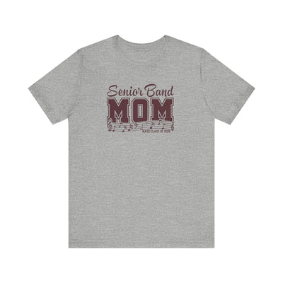 Adult Unisex Senior Band Mom NAHS Class of 2026 Graphic Short Sleeve Soft Tee