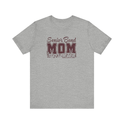 Adult Unisex Senior Band Mom NAHS Class of 2026 Graphic Short Sleeve Soft Tee