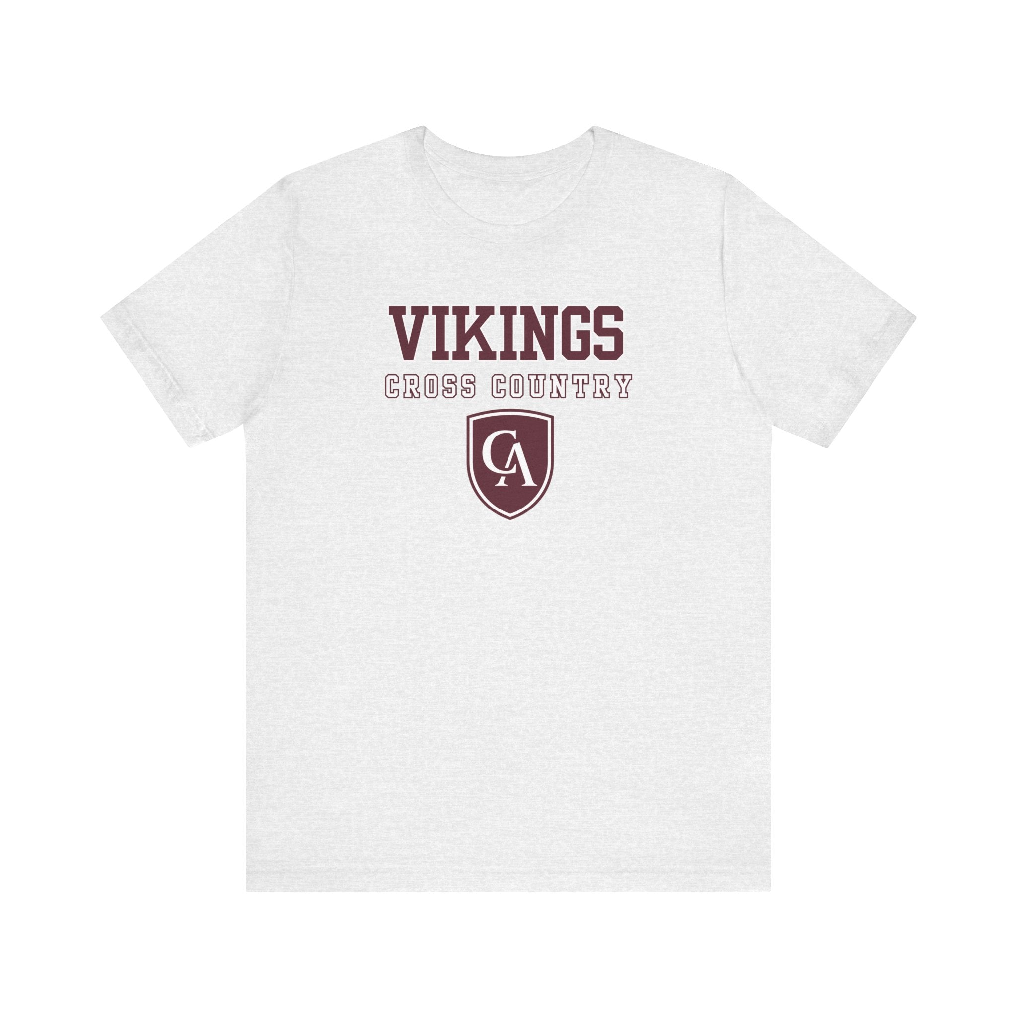 Adult Unisex Columbus Academy Vikings Cross Country Graphic Short Sleeve Bella + Canvas Soft Tee