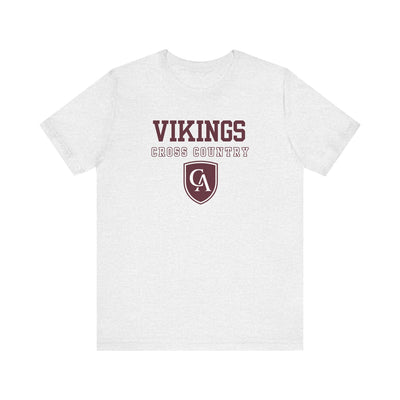 Adult Unisex Columbus Academy Vikings Cross Country Graphic Short Sleeve Bella + Canvas Soft Tee