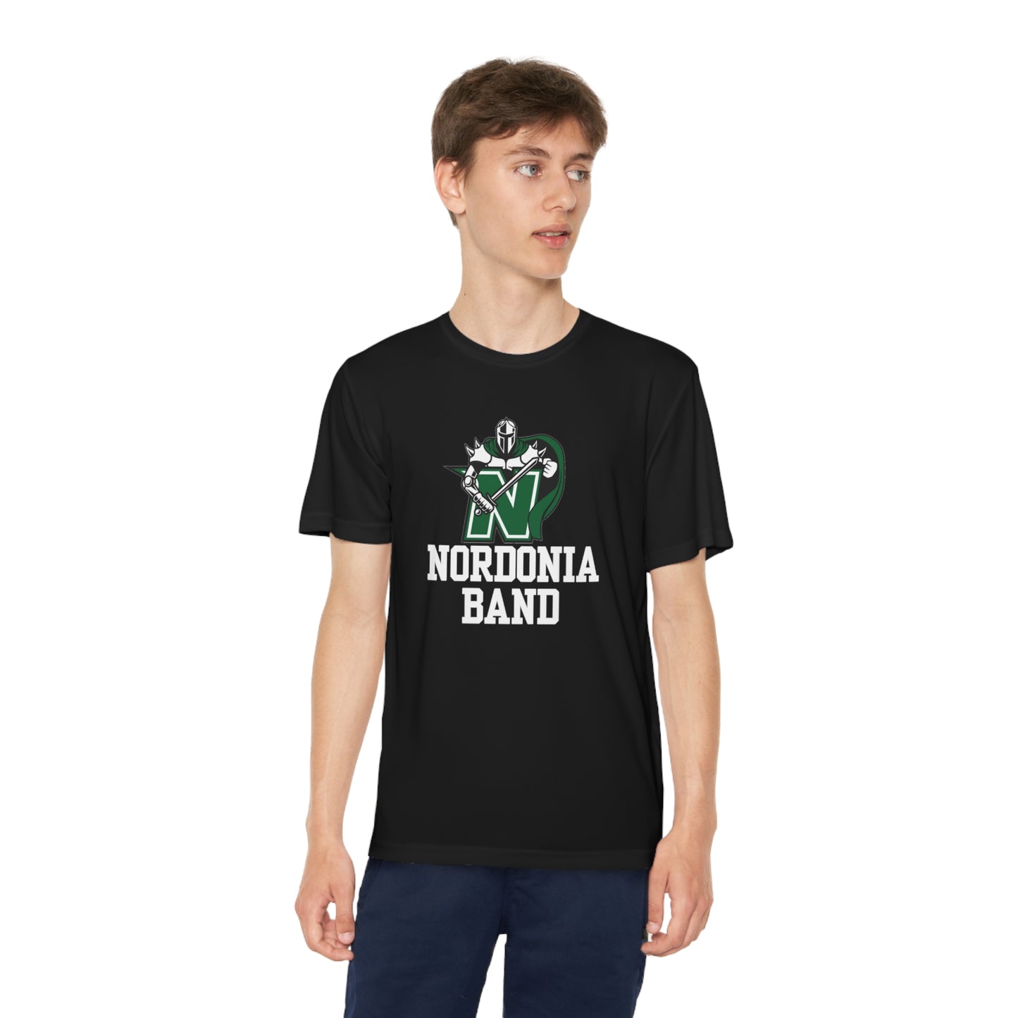 Youth Competitor Performance Band Logo Short Sleeve Graphic Tee - Nordonia Knights