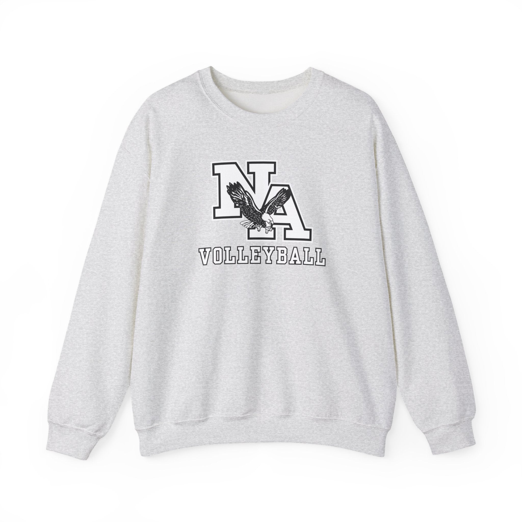 Adult Unisex New Albany Volleyball Classic White and Black Logo Graphic Sweatshirt