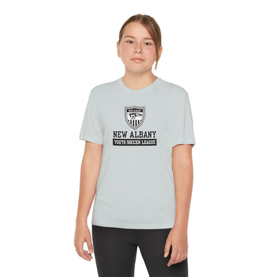 Youth New Albany Youth Soccer League Game Day Graphic Sport-Tek Competitor Performance Tee