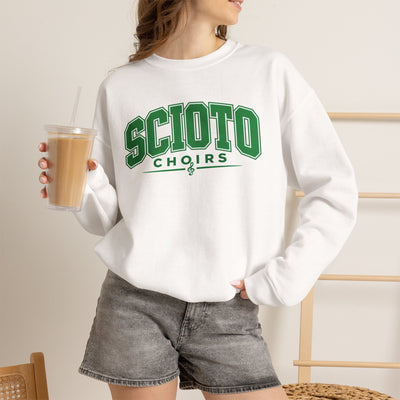 Adult Unisex Dublin Scioto Choirs Varsity Block Letter Graphic Sweatshirt