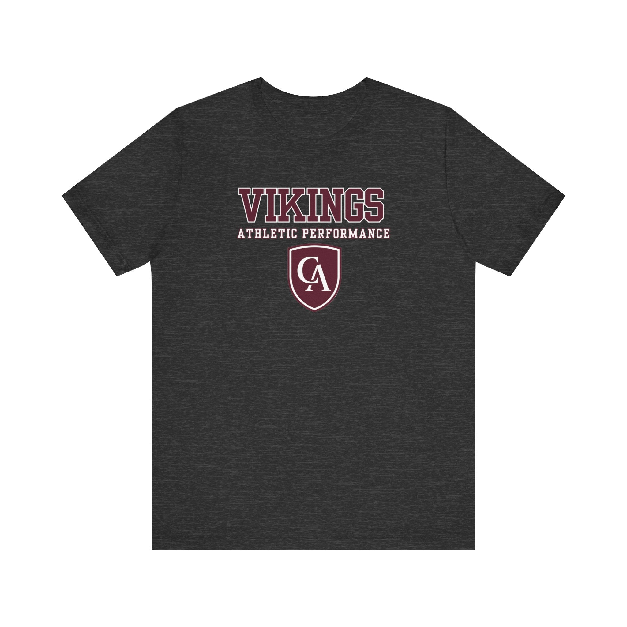 Adult Unisex Columbus Academy Vikings Athletic Performance Graphic Short Sleeve Bella + Canvas Soft Tee