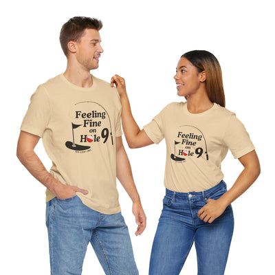Adult Unisex Hole 9 Links Graphic Short Sleeve Soft Tee