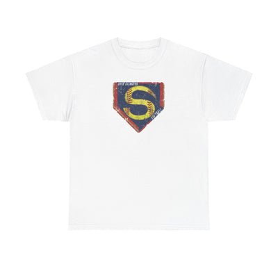 Adult Unisex Stingers Softball Distressed Logo Graphic Short Sleeve Gildan Heavy Tee