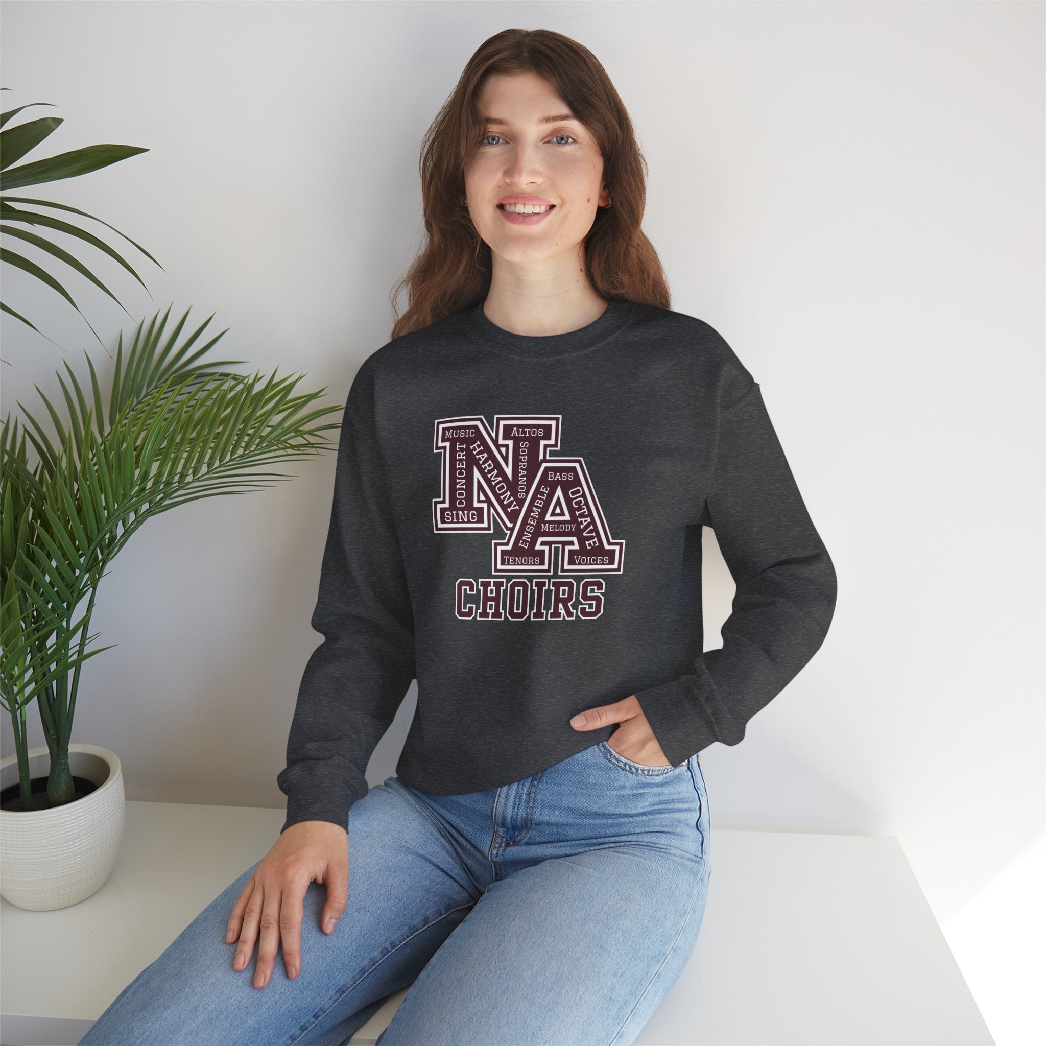 Adult Unisex Choirs Words NA Logo Graphic Sweatshirt