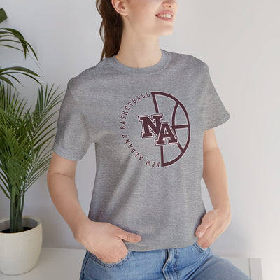 Adult Unisex New Albany Basketball Pick and Roll Graphic Short Sleeve Soft Tee
